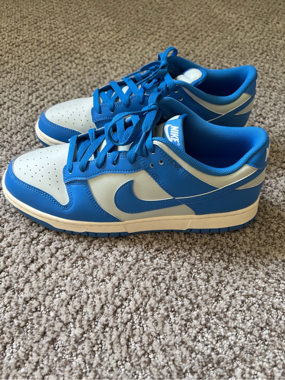Nike Low-Top Sneakers in Bright Blue and White